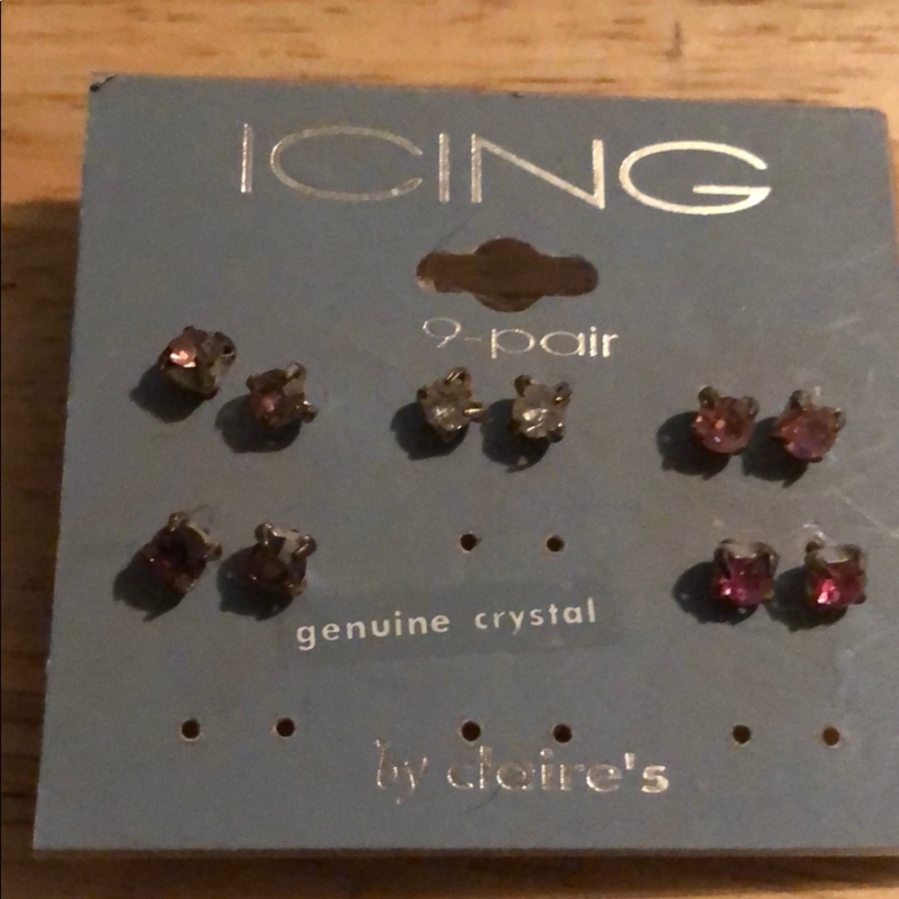 Five pairs of earrings